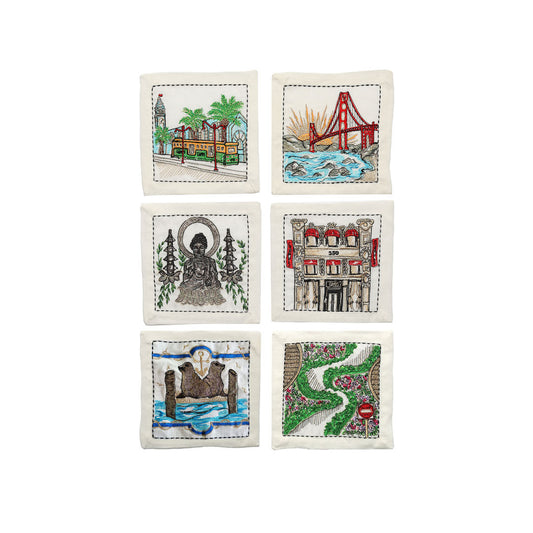 Kim Seybert x Gump's San Francisco Cocktail Napkins, Set of 6