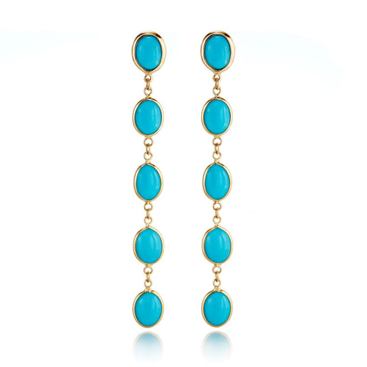 Gump's Signature Dangle Earrings in Turquoise