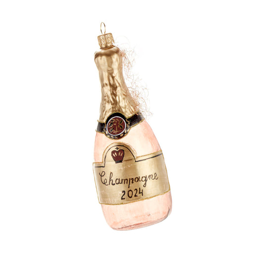 Pink Champagne Ornament